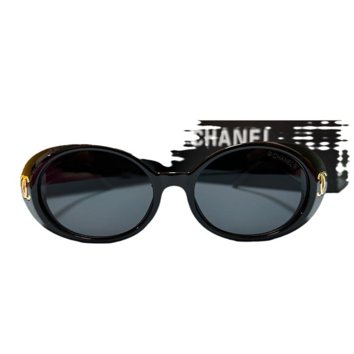 Wholesale  Oval Anti-UV Sunglasses Women's  Thick Edge Sunglasses