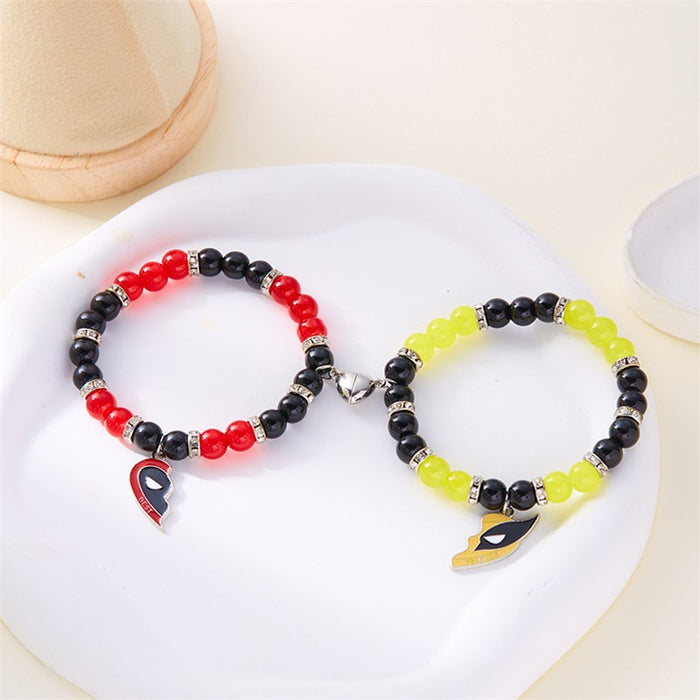 Wholesale Crystal Cat's Eye Magnet Attraction Couple Bracelet JDC-BT-Chuya003