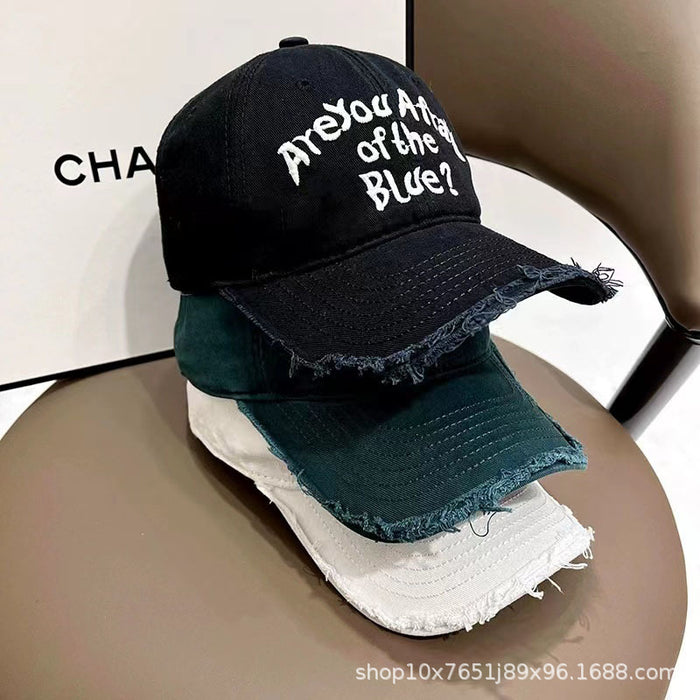Wholesale New baseball cap, personalized retro edged duckbill cap, fashionable and versatile