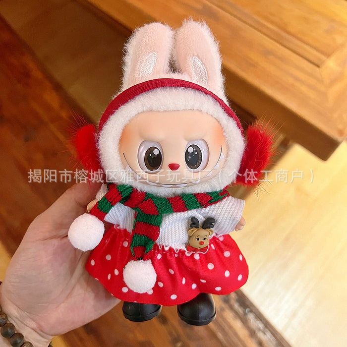 Wholesale Plush doll sweater with pendant and Christmas doll clothes