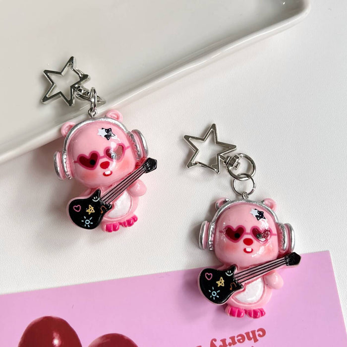 Wholesale Punk Rock Star Keychain Cute Cartoon Pendant Accessories