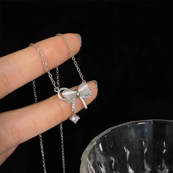 Wholesale  butterfly necklace Women's  niche design clavicle chain girlfriends necklace