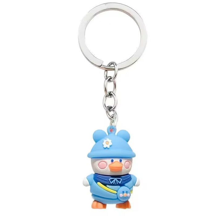 Wholesale 10pcs Creative Backpack Duck Pendant Couple Schoolbag Hanging Car Small Gifts