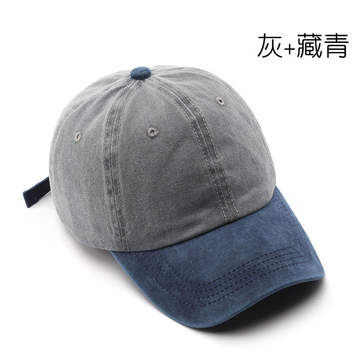 Wholesale  washing old splicing light board baseball cap