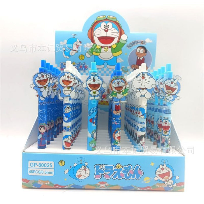 Wholesale 48pcs Cartoon-printed acrylic student push-button pen