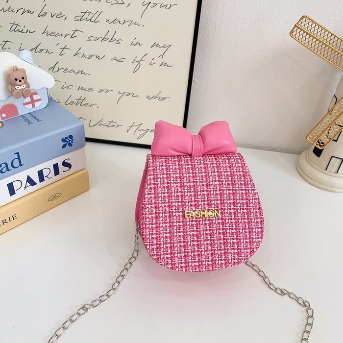 Wholesale Children's Bag Style Plaid Crossbody Lipstick Accessories Small Bag