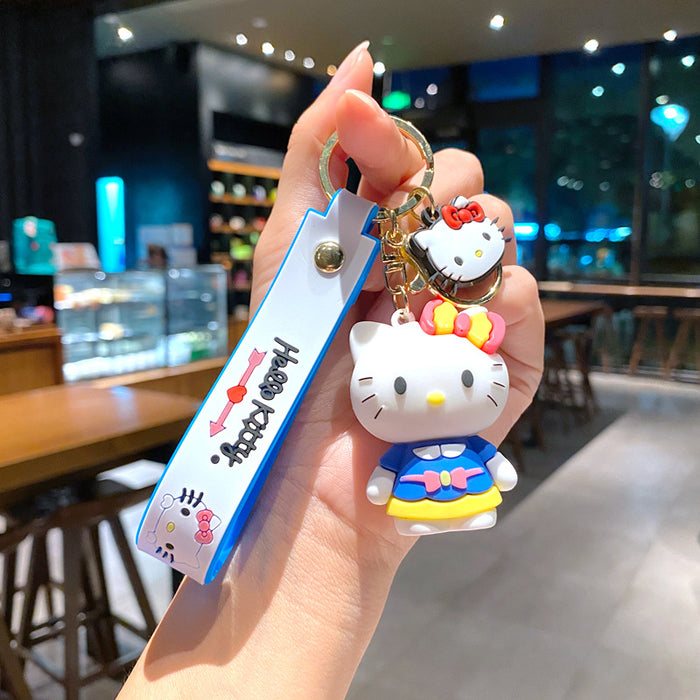 Wholesale Creative keychain cartoon car keychain book bag decoration