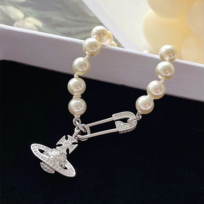 Wholesale Diamond Pearl Pin Bracelet JDC-BT-XinM001