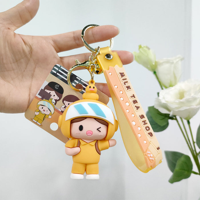 Wholesale PVC Cartoon Doll Keychain JDC-KC-DDL001