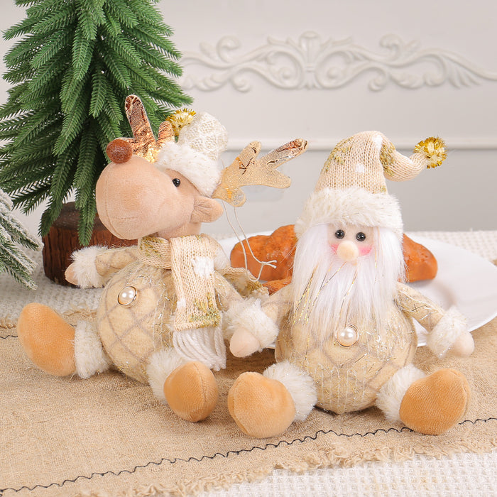 Wholesale Snowman Doll Christmas Tree Pendant Christmas Elk Doll Window Scene Decoration Doll