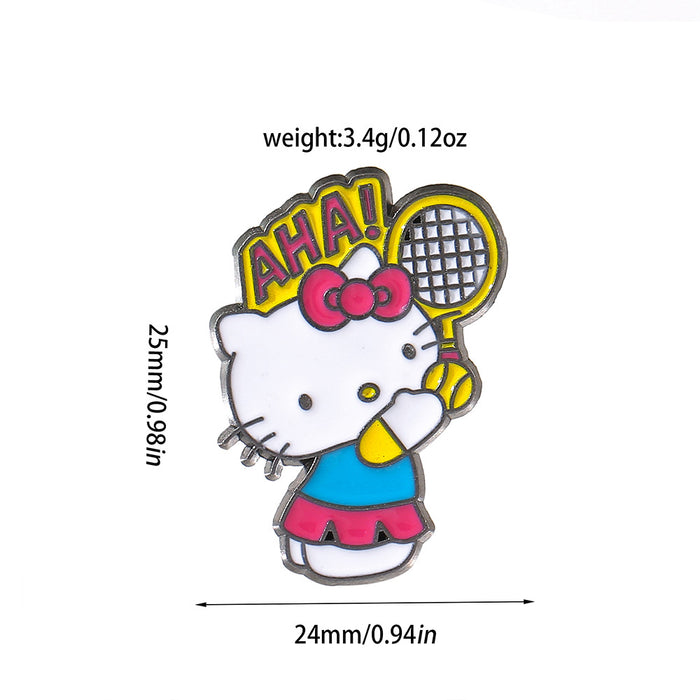 Wholesale Cartoon Cat Brooch Metal Badge Pirate Design Pin Everyday Jewelry Accessory