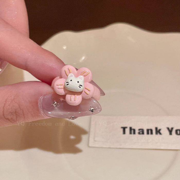 Wholesale Original cute cartoon opening ring with a niche design sense