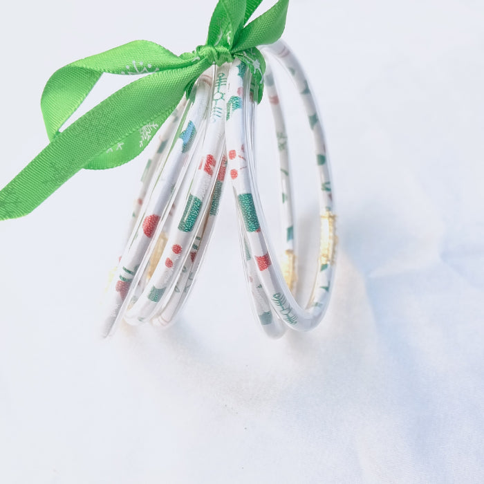 Wholesale multi-layer silicone Christmas bracelet