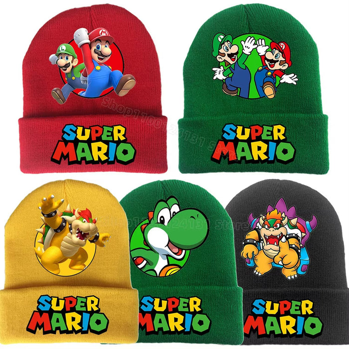 Wholesale Cartoon Print Knitted Hat Student Hip Hop Men and Women Pullover Wool Hat JDC-FH-QiQiang001