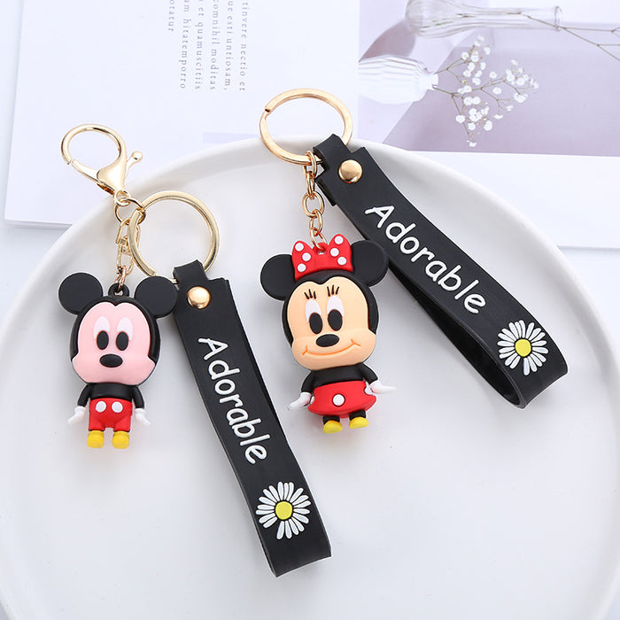 Wholesale Cute Cartoon Soft Rubber Doll Keychain JDC-KC-BoYue007