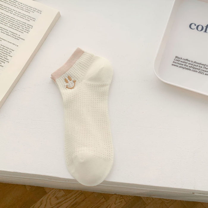 Wholesale Short tube socks, breathable mesh, lightweight and breathable boat socks