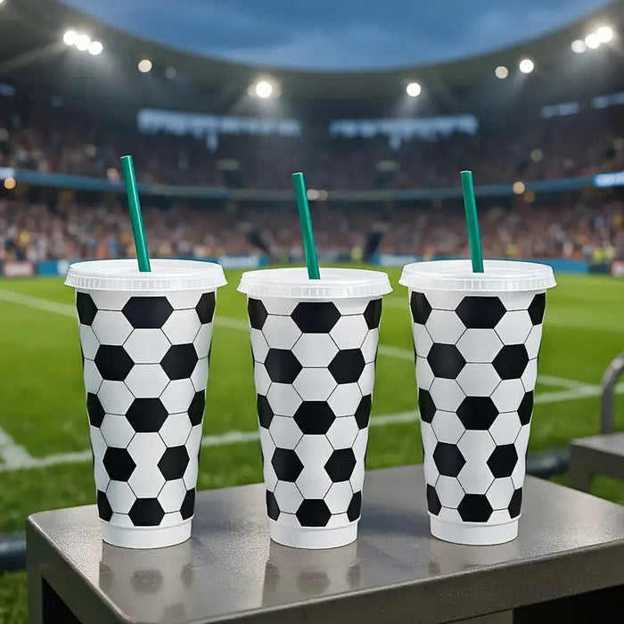 Wholesale 10pcs World Cup Football-Themed Water Bottle 24oz
