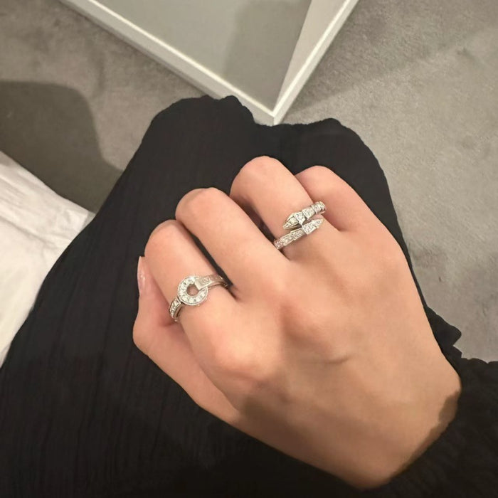 Wholesale Ring electroplated rose gold full diamond couple ring for men and women