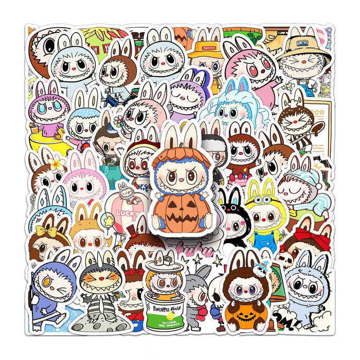 Wholesale 50pcs Graffiti Stickers Cartoon Cute Decoration Decorative Notebook Phone Case Stickers