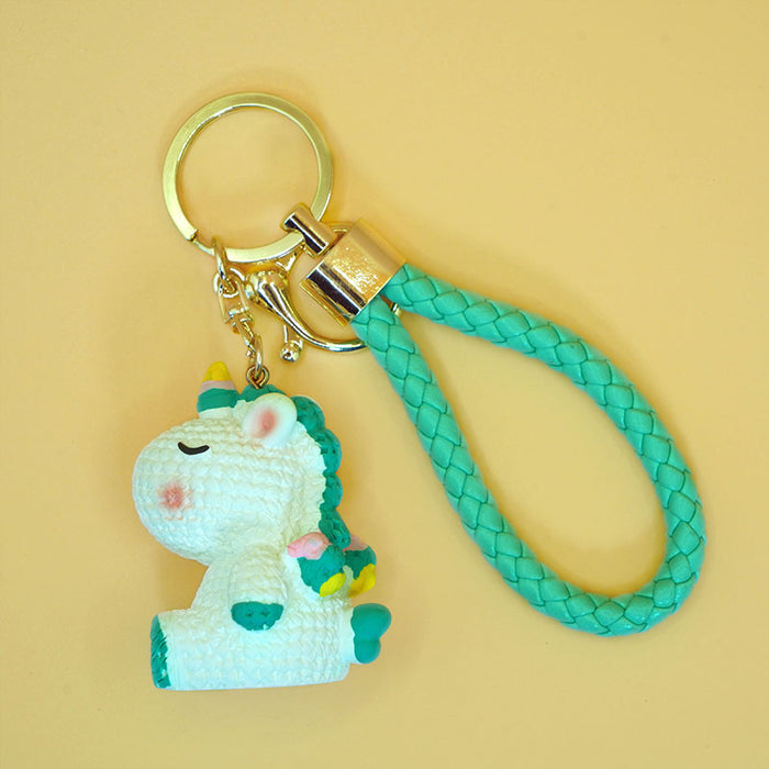 Wholesale Key pendant, keychain, resin couple, cute keychain, high-end niche pendant