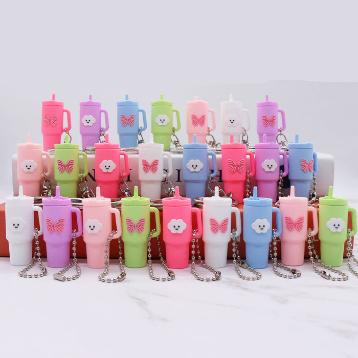Wholesale Keychain Pendant Ice Bully Cup Key Chain Water Cup Decoration Accessories