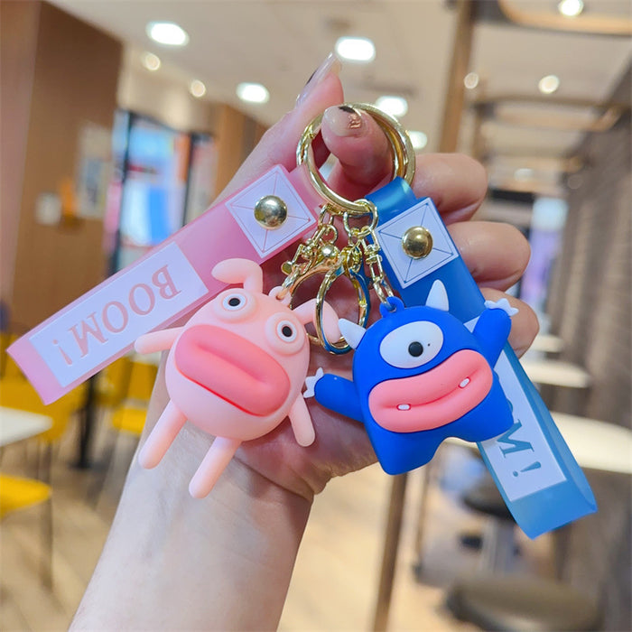 Wholesale Cartoon 3D Doll Keychain Car Bag Pendant