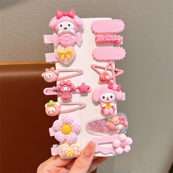 Wholesale Cartoon Children's Soft Glue Hair Clip Set JDC-HC-Jiangx003