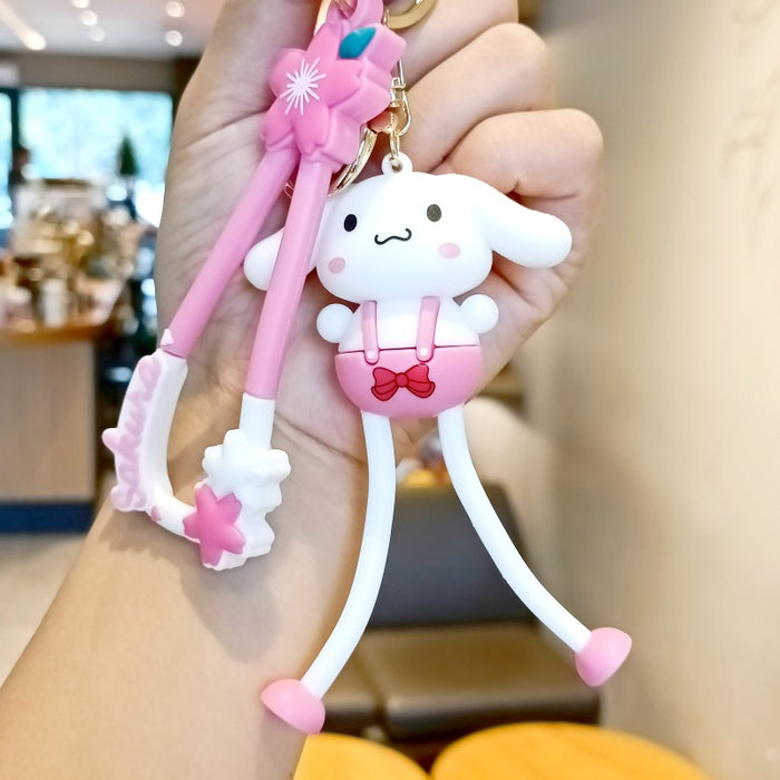 Wholesale Cute 3D Doll Silicone Keychain JDC-KC-MingT139