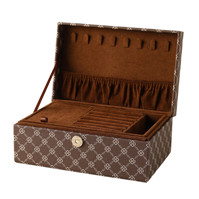 Wholesale Leather Multilayer Jewelry Box JDC-SB-ChuXian001
