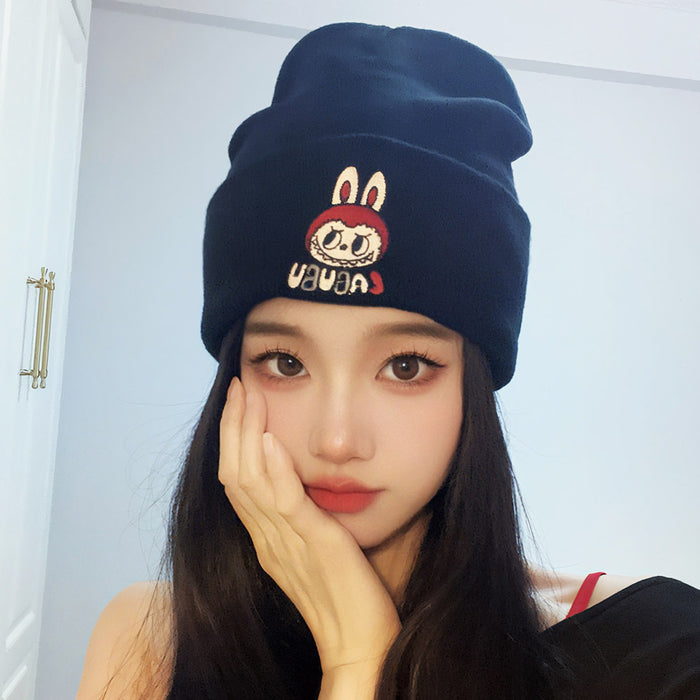Wholesale Cartoon unisex knitted hats embroidered  knitted hats