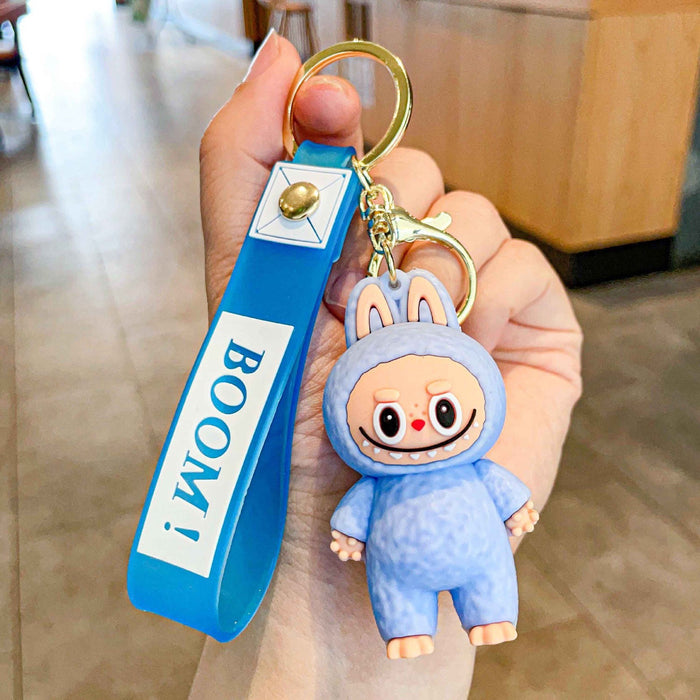 Wholesale Creative Little Sheep Keychain Girls Bag Pendant Cartoon Cute Stereo Soft Plastic Doll Doll School Bag Pendant
