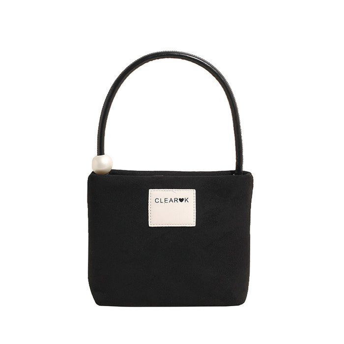 Wholesale Premium suede shoulder bag for women's casual and versatile commuting crossbody bucket bag