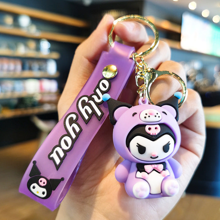 Wholesale Cartoon Doll Silicone Keychain JDC-KC-Tingm240