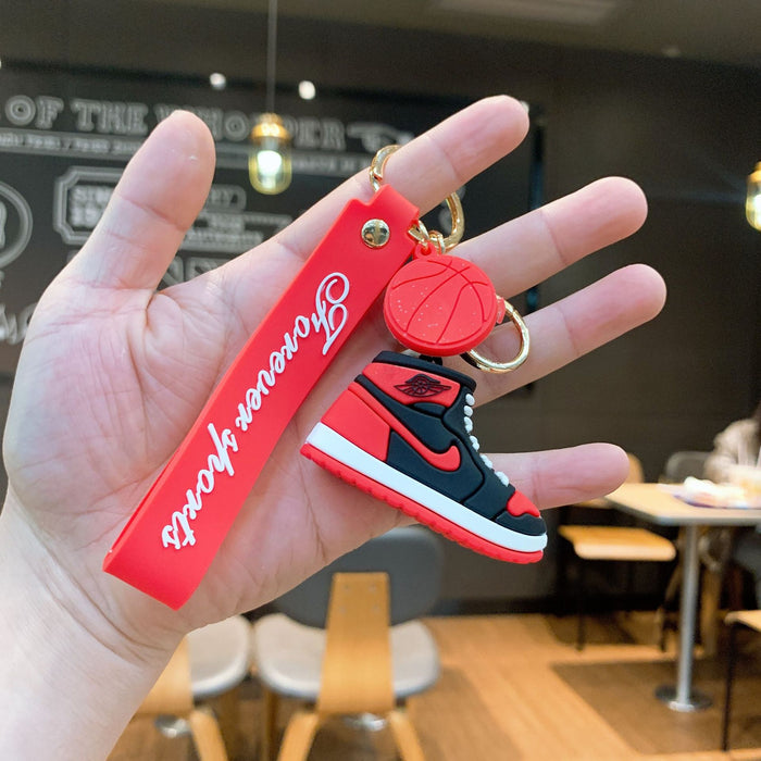 Wholesale Silicone Basketball Shoe Keychain JDC-KC-JuJi019