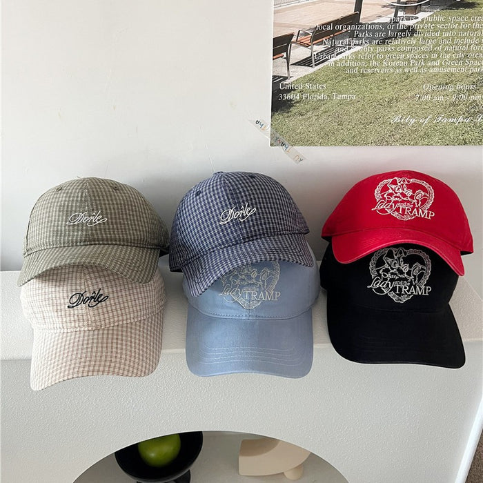 Wholesale Letter Embroider Soft Top Baseball Cap for Women Spring and Summer Trend