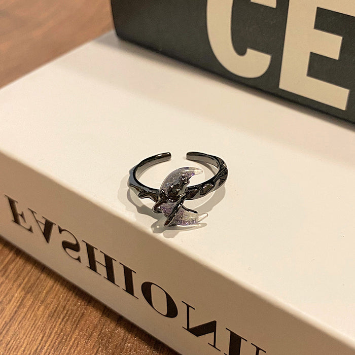 Wholesale Personalized dual tone ring, niche index finger ring