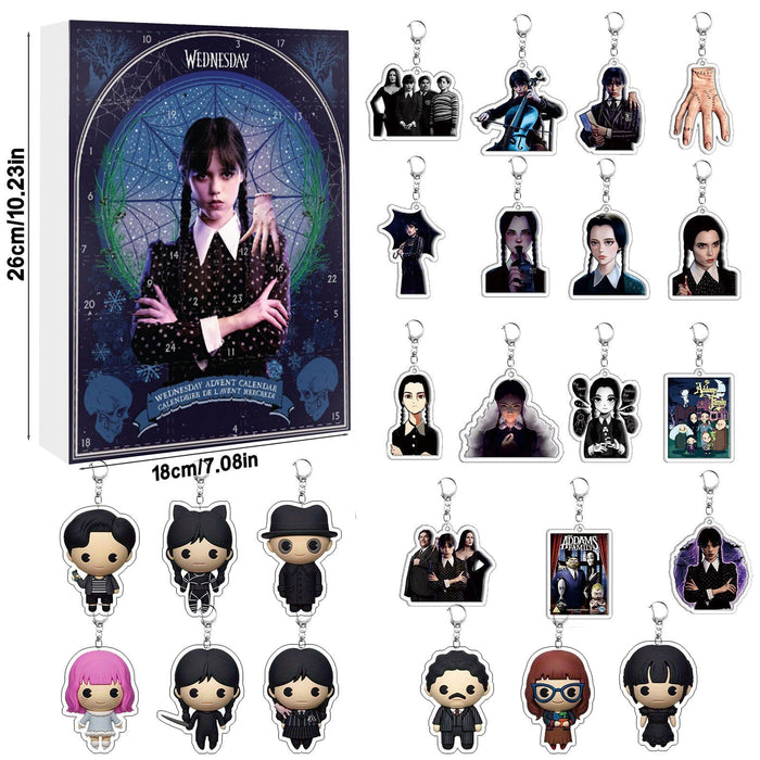 Wholesale 2025 Countdown Christmas Calendar Blind Box Keychain Pendant