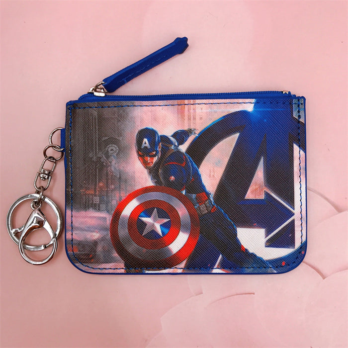 Wholesale PU Cartoon Printing with Key Ring Coin Card Holder JDC-WT-YaLL014