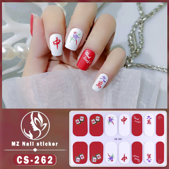 Wholesale No-bake Gel Waterproof Long-lasting 3D Nail Stickers JDC-NS-ARS006