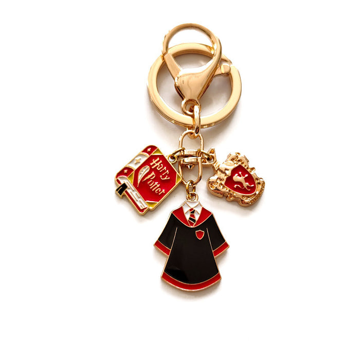 Wholesale Cartoon logo badge metal keychain