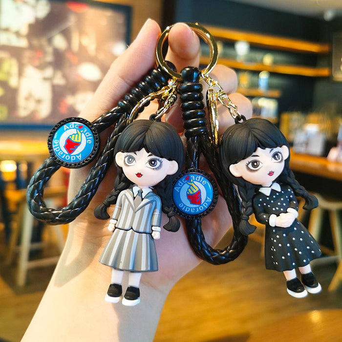 Wholesale Rubber Cartoon Doll Three-dimensional Keychain JDC-KC-Tingm093