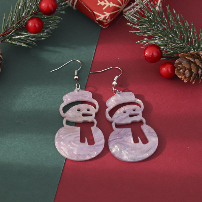 Wholesale Christmas Glitter Acrylic Earrings