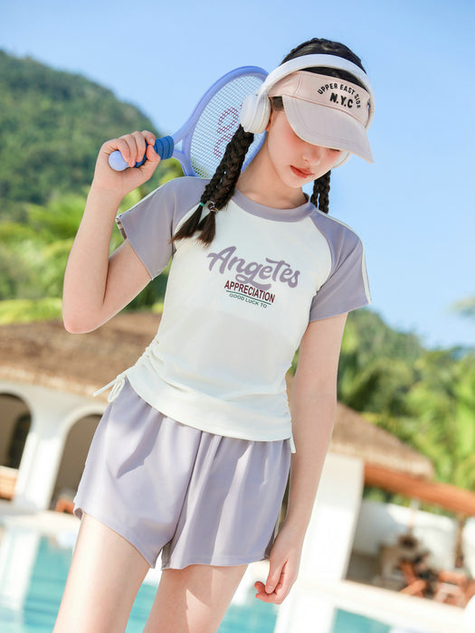 Wholesale New two-piece split swimsuit set for children