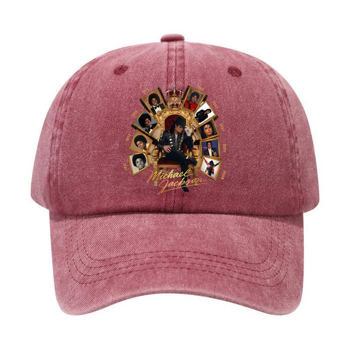 Wholesale Michael son Memorial Washed Baseball Cap Retro Embroidered Peaked Cap Trendy Everyday Gift