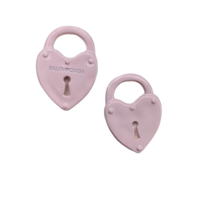 Wholesale Hollow Alloy Love Bag Accessories DIY Necklace Earrings Accessories Material