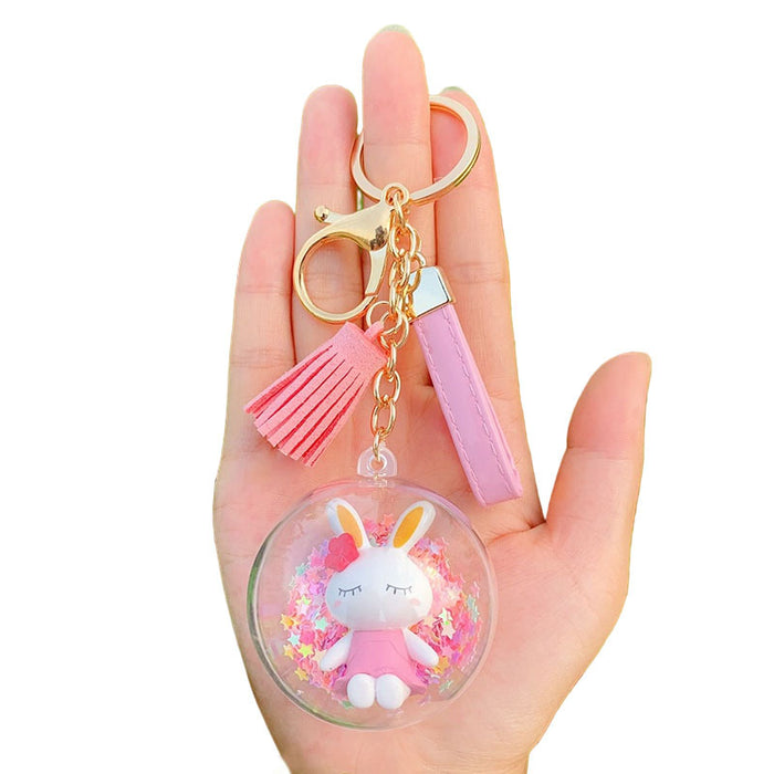 Wholesale Space Cat Doll Keychain Leather Rope Tassels JDC-KC-Weiy002