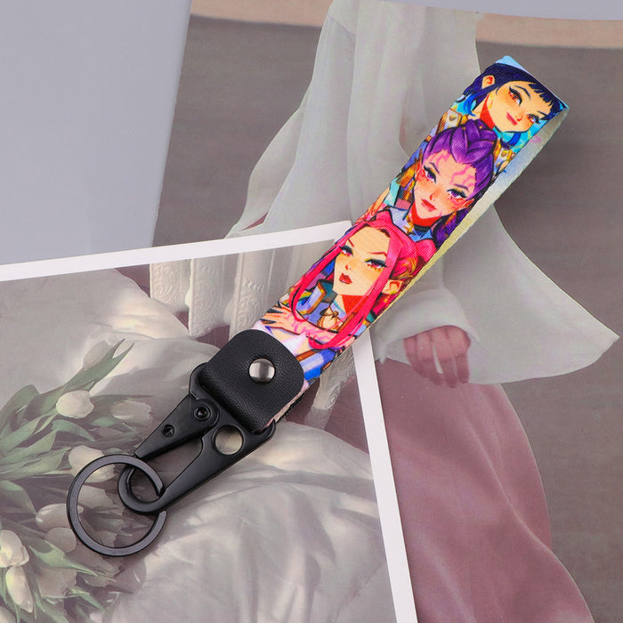 Wholesale Anime K-pop Alloy Keychain Pendant Keychain Chain Leather