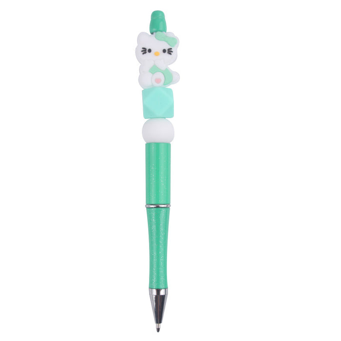 Wholesale Cartoon Silicone Plastic Bead Pen JDC-PN-GuangTian009