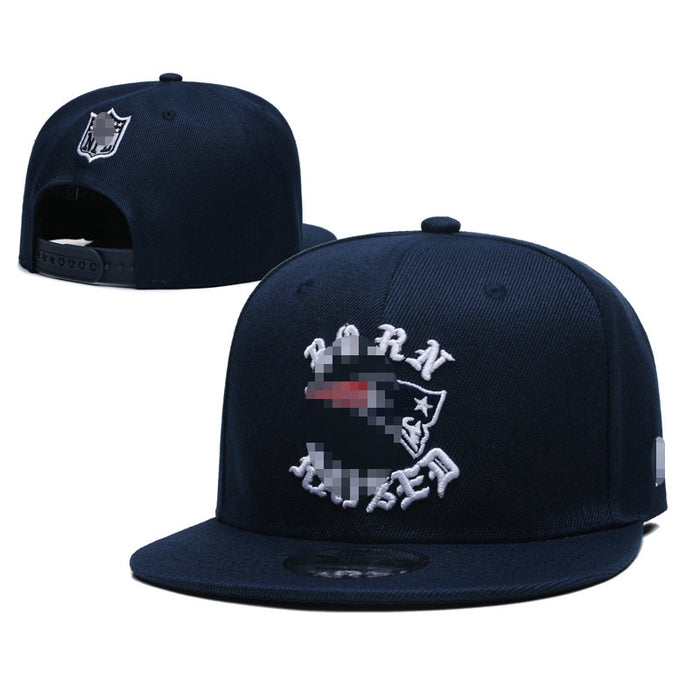 Wholesale Football Team Hat  Embroidered Flat-Brimmed Hat Outdoor Sun Protection Visor