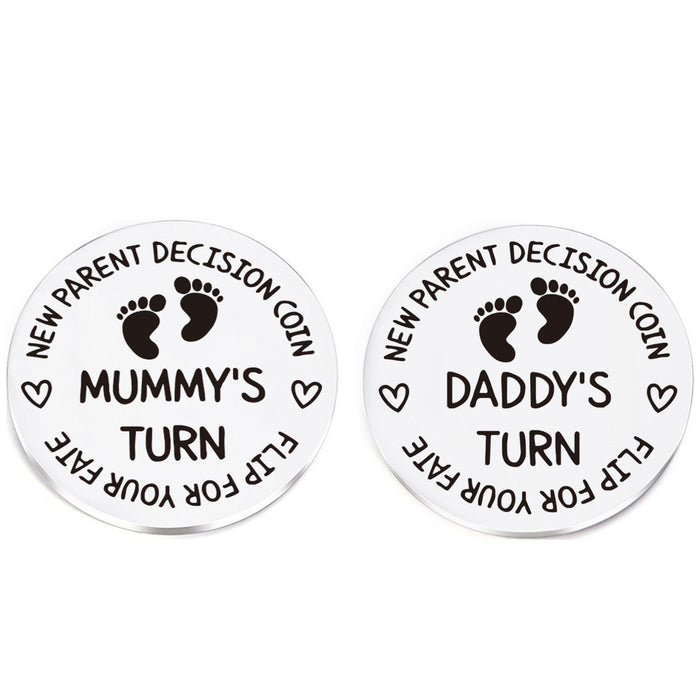 Wholesale Newborn commemorative coin baby stainless steel decision coin